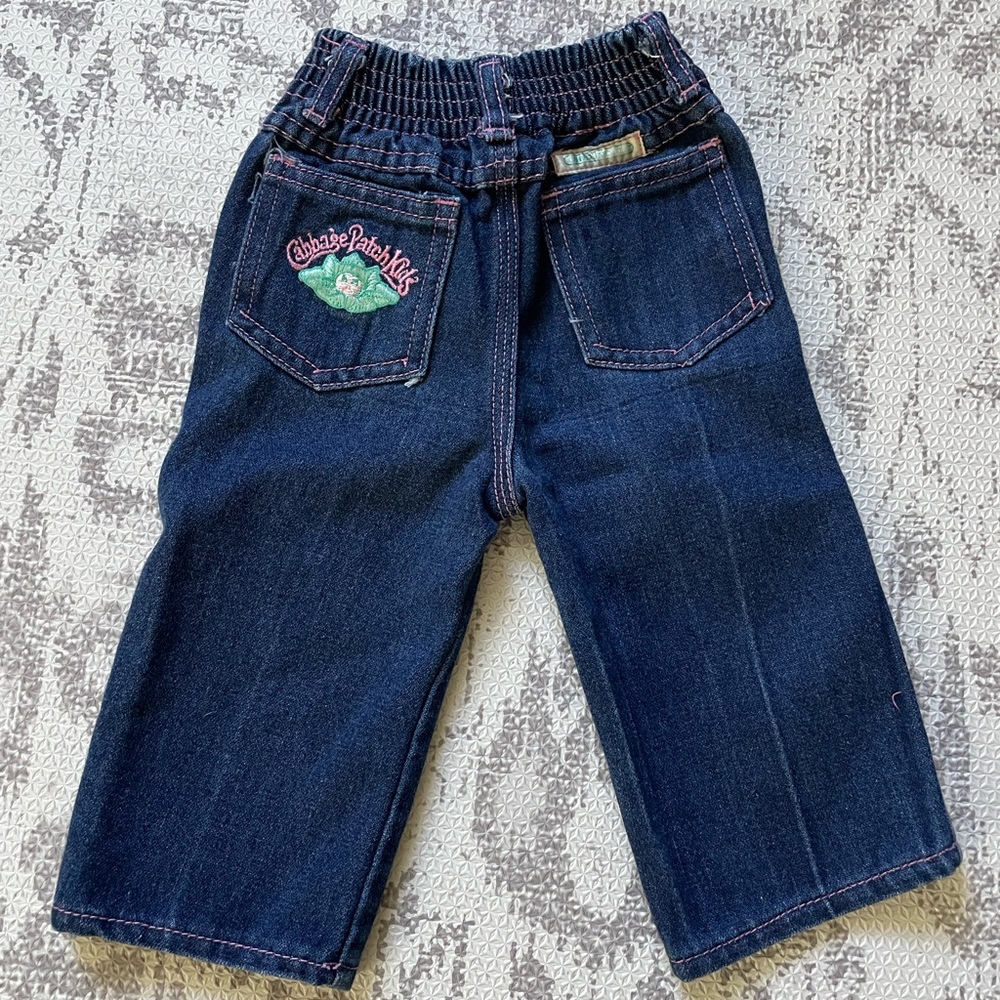 Vintage (1985) Cabbage Patch Doll Jeans (for a 12mo)